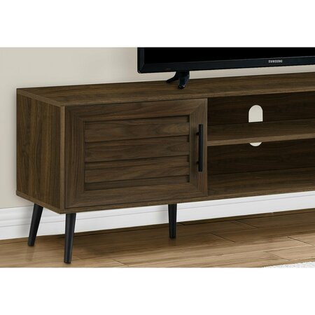 Monarch Specialties Tv Stand, 72 Inch, Console, Storage Cabinet, Living Room, Bedroom, Brown Laminate I 2717